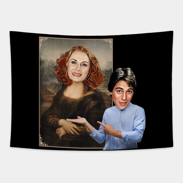 Who's the Boss / Mona Lisa Tapestry by Zbornak Designs