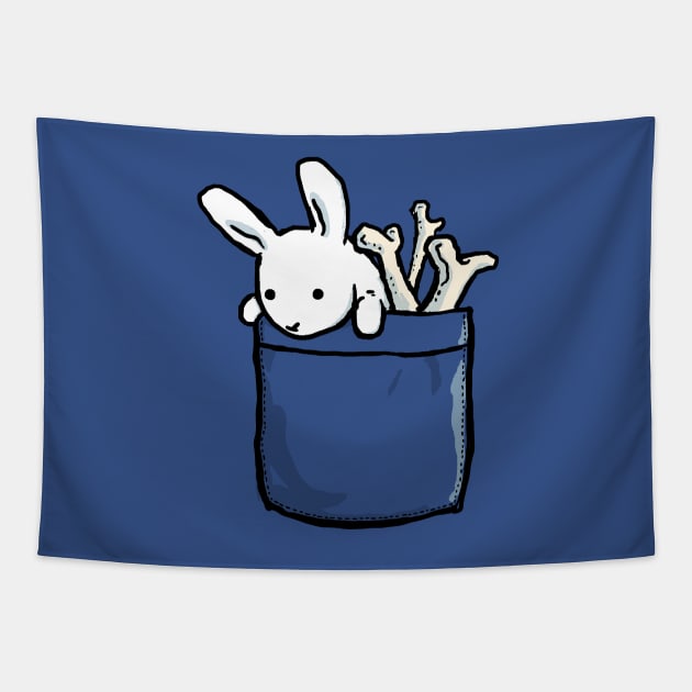 Rabbit Tapestry by CrumblinCookie