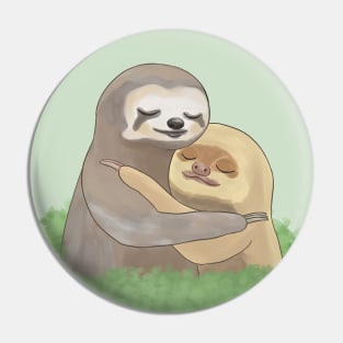 Sloth friends Pin