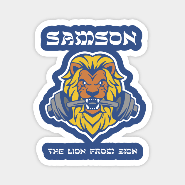 Samson- the Lion from Zion Magnet by IdanDaganSamson