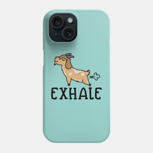 Exhale Gas Goat Yoga Fitness Funny Phone Case