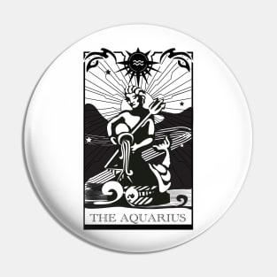 Aquarius Zodiac Sign Illustration Pin