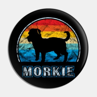 Morkie Vintage Design Dog Pin