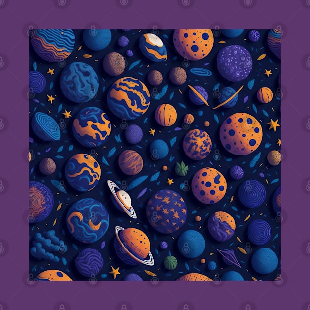 Planets and Stars Pattern by Contrapasso