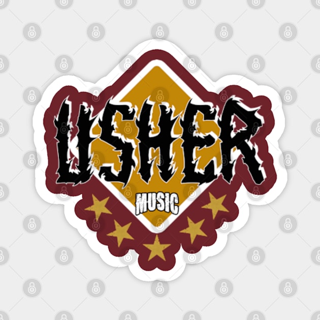 Usher music Magnet by Kokogemedia Apparelshop