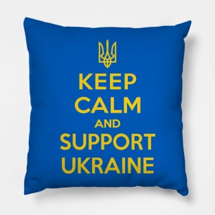 Keep calm and support Ukraine Pillow