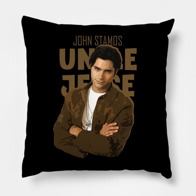 Uncle Jesse Pillow by nikalassjanovic