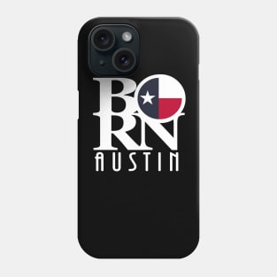 BORN Austin (White Ink) Phone Case