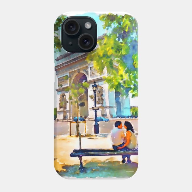 The Arc de Triomphe Paris Phone Case by Marian Voicu