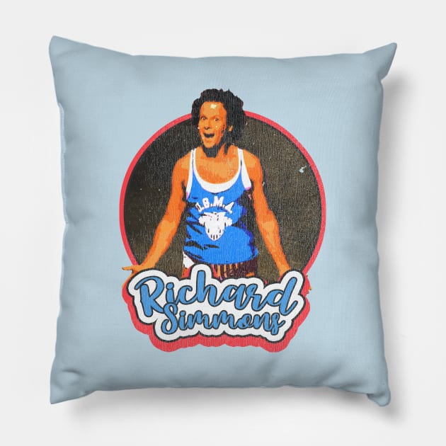 Richard Simmons // Retro 80s Pillow by Mandegraph