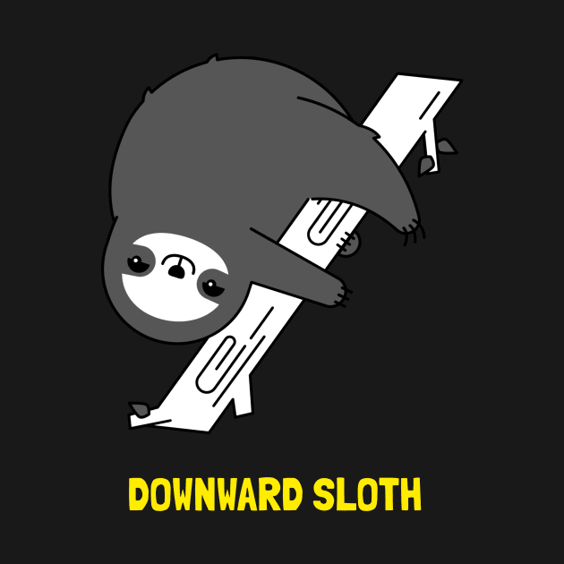 Downward Sloth by Fresh Sizzle Designs