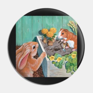 Marigold Planting Time Pin