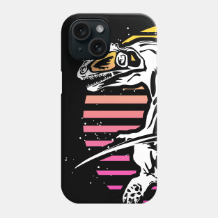 Dinosaur Outrun Sun Retrowave Phone Case