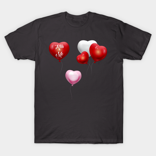 Discover Kiss me Ballon Heart - Kiss - T-Shirt