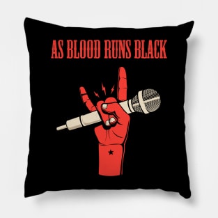 AS BLOOD RUNS BLACK BAND Pillow