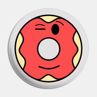 The Winking Donut Pin