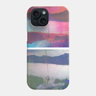 Skiing With Double Vision Phone Case