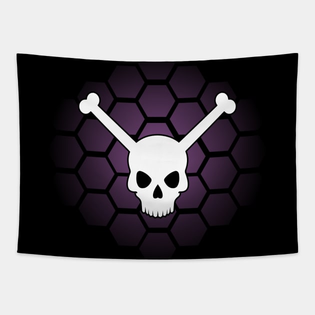 MST3K - Skeleton Crew Logo (Hex Design) Tapestry by Pandoramonium