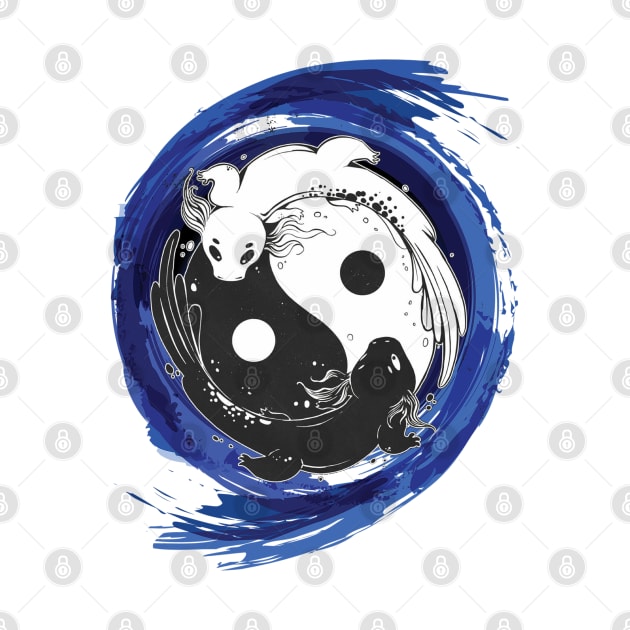 yin yang axolotl by M-HO design