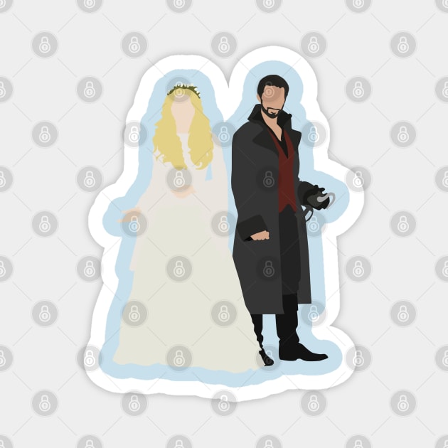 Captain Swan Wedding Magnet by eevylynn