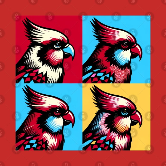 Pop Crimson Rosella Art - Cool Birds by PawPopArt