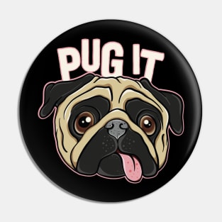 Potato Dog Sarcastic Quote Adult Humor Pug Face Pin