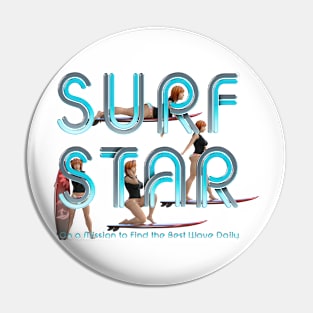 Surf Star Pin