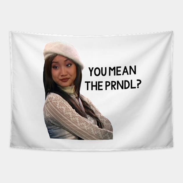 "You Mean the PRNDL?" Suite Life London Tipton Tapestry by simonescha