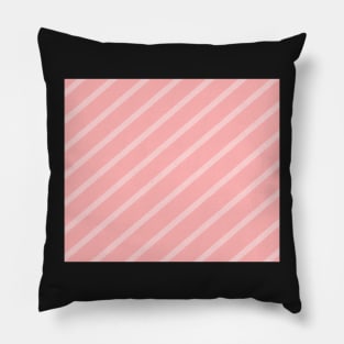 Diagonal lines - pink. Pillow