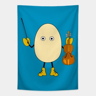 Egghead Violinist Tapestry