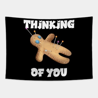 Thinking Of You Voodoo Doll Karma Halloween Tapestry