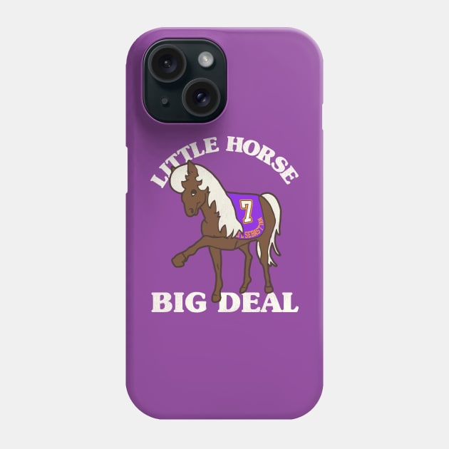 LI'L SEBASTIAN // LITTLE HORSE BIG DEAL Phone Case by darklordpug