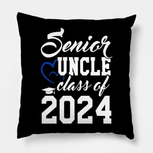 Class of 2024 Senior Gifts Funny Senior Uncle Pillow