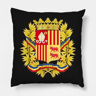 Andorra Coat of Arms Pillow