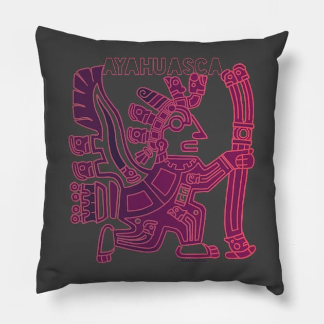 Chavin Wachuma 04 Pillow by AgaCactus