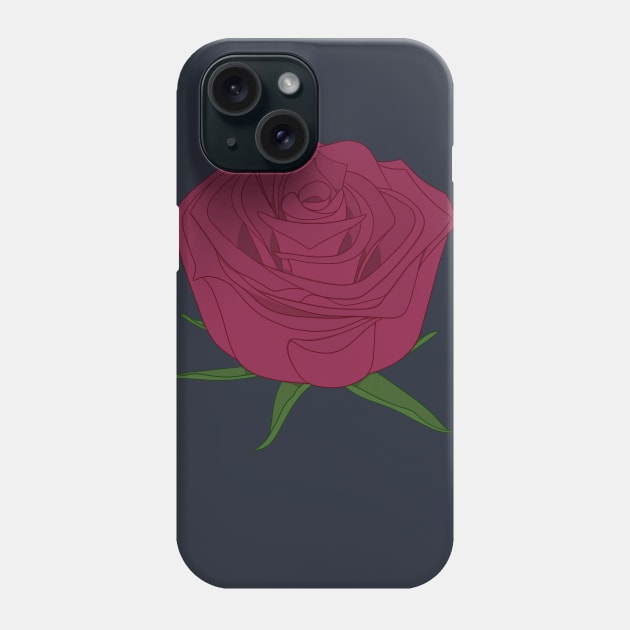 A Pink Rose Phone Case by Unbrokeann