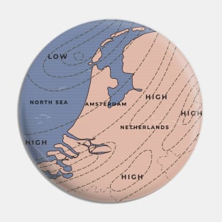 Netherlands Weather map Pin