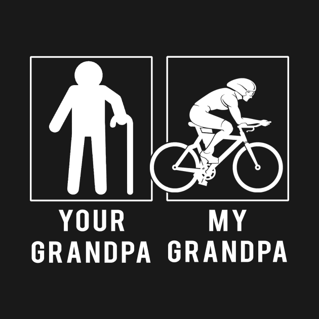 cycling your grandpa my grandpa tee for your grandson granddaughter by MKGift