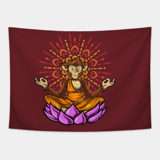 Yoga Monkey Tapestry