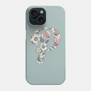 Initial letter P Phone Case