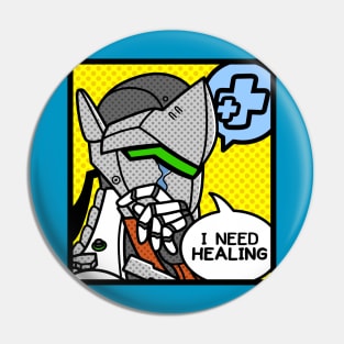 Crying Cyborg Pin