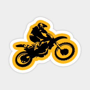 Motor X Silhouette Dirt Bike Magnet