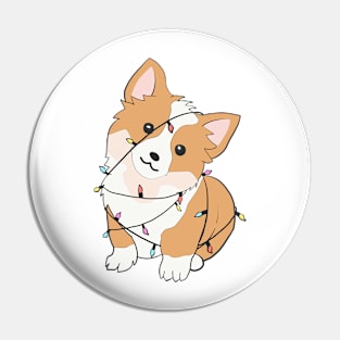 Festive Corgi Pin