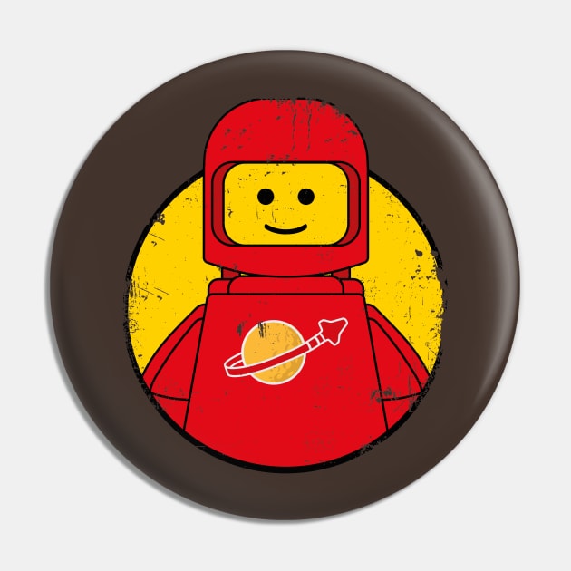 Red Spaceman Pin by The Brick Dept