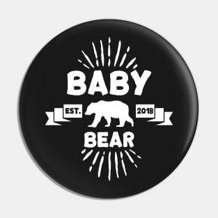 Baby Bear Est 2018 Pin