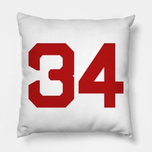 Red Softball Pillow