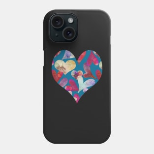 Boho Watercolor Painted Hearts | Cherie's Art(c)2021 Phone Case