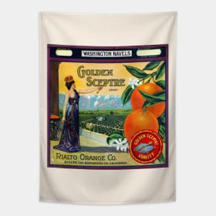 Golden Sceptre Brand crate label, 1925 Tapestry