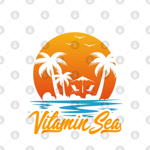 All I need is Vitamin Sea T-shirt by Kingdom Arts and Designs