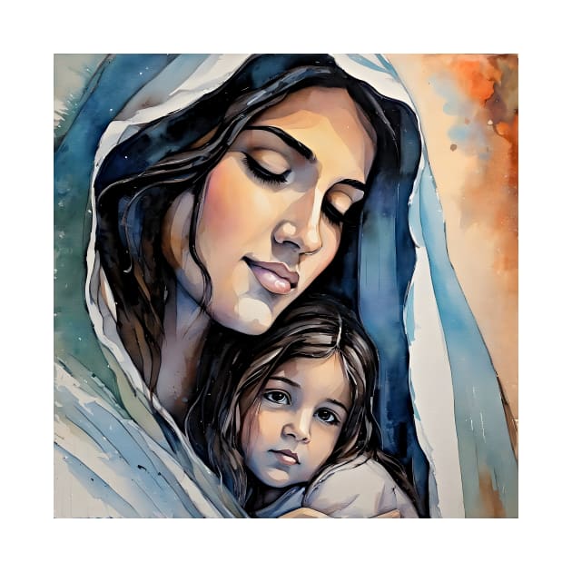 Holy Mary embracing for her son by bogfl